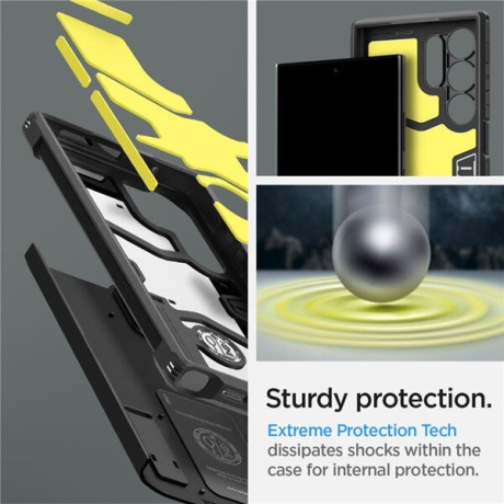 Оригинальный чехол Spigen Tough Armor на Samsung Galaxy S24 Ultra - Black
