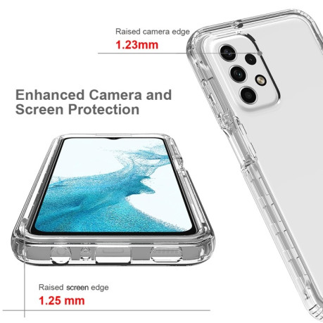 Противоударный чехол Two-color Gradient для Samsung Galaxy A23 4G - красный