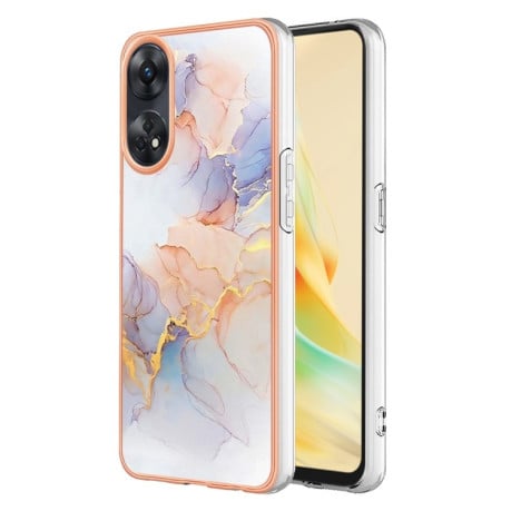 Протиударний чохол Electroplating IMD для OPPO Reno8 T 4G - Marble