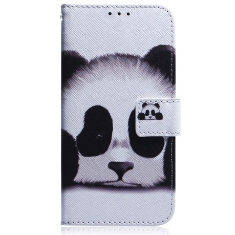 Чехол-книжка Coloured Drawing для Realme C65 4G - Panda