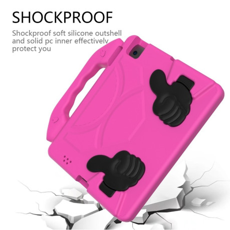 Противоударный чехол EVA Flat Anti Falling на iPad 4 / 3 / 2 - пурпурно-красный