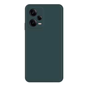 Противоударный чехол Imitation Liquid Silicone для Xiaomi Redmi Note 12 Pro 5G - темно-зеленый