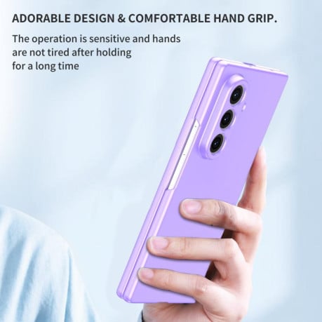 Противоударный чехол Armor Series на Samsung Galaxy Fold 7 5G - фиолетовый