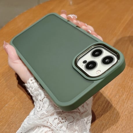 Противоударный чехол Shield Skin Feel для iPhone 15 Pro Max - зеленый