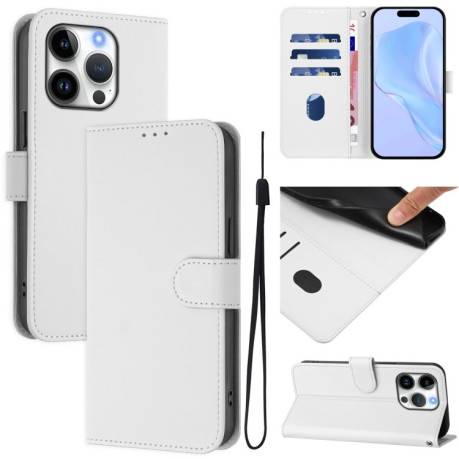 Чохол-книжка Skin Feel S-type для iPhone 16 Pro - білий