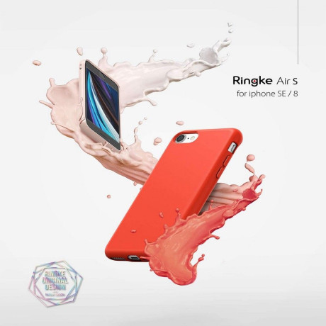 Оригинальный чехол Ringke Air S на iPhone SE 3/2 2022/2020/8/7 - red