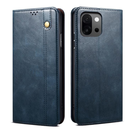 Чехол-книжка Simple Wax Crazy Horse для OnePlus 13T 5G - синий