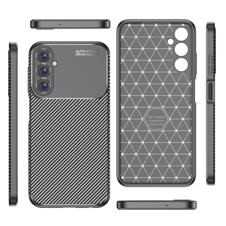 Ударозахисний чохол HMC Carbon Fiber Texture Samsung Galaxy A05s - чорний