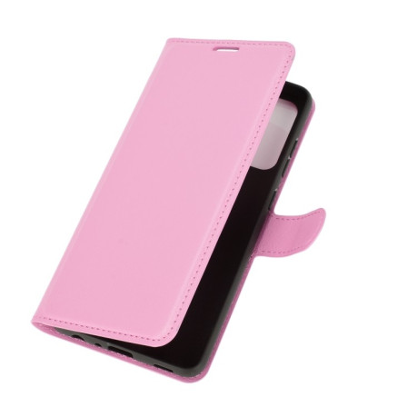 Чохол-книжка Litchi Texture Samsung Galaxy A72 - рожевий