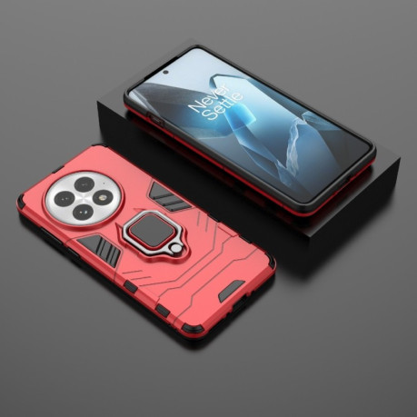 Противоударный чехол HMC 360 Degree Rotating Holder на OnePlus 13 5G - красный