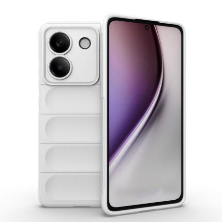 Силіконовий чохол Magic Flannel для Xiaomi Poco M7 Pro 5G - білий