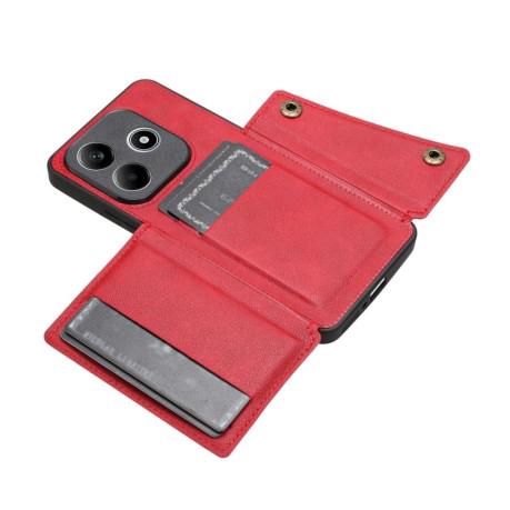 Чохол протиударний Double Buckle для Xiaomi Redmi Note 14 5G - червоний