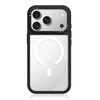 Чехол Escase с силиконовой рамкой, прозрачной спинкой и магнитом на iPhone 18 Pro Max — чёрный