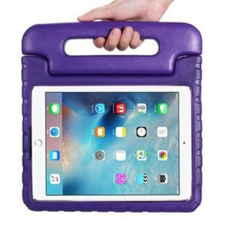 Противоударный детский чехол с ручкой Eva Foam Kids Hand-held Handle Stand на iPad 9/8/7 10.2 (2019/2020/2021)/ Air 2019/Pro 10.5 - фиолетовый