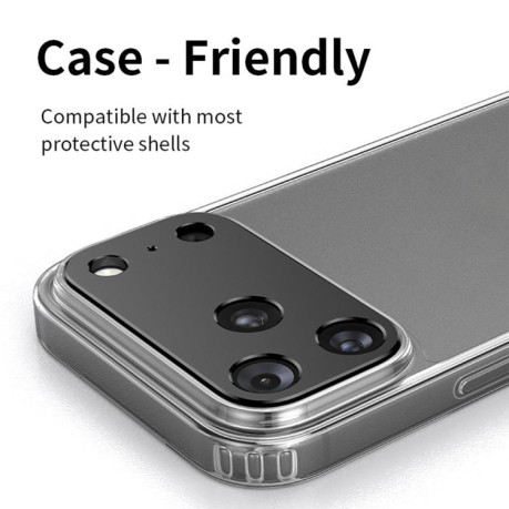 Защитное стекло на камеру Kalebol Metal Hollow Lens Protection Ring на iPhone Air - черное