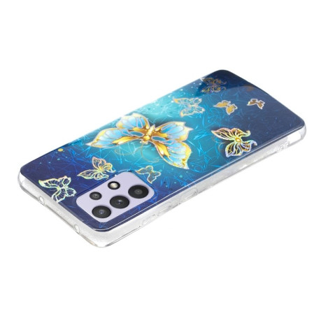 Противоударный чехол Plating для Samsung Galaxy A32 5G- Butterfly
