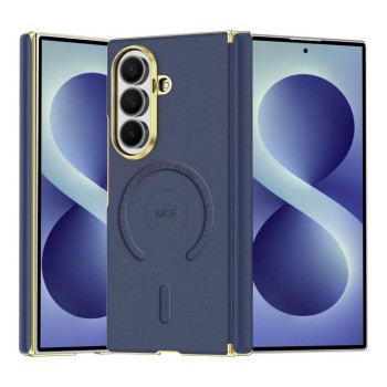 Магнитный чехол Yao Shield Dual-Hingle Magnetic с двойным шарниром на Samsung Galaxy Fold8 Ultra 5G — синие
