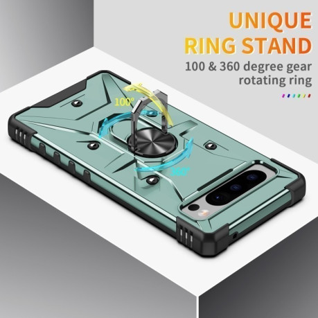 Протиударний чохол HMC 360 Degree Rotating Holder на Google Pixel 8 Pro - світло-зелений