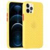 Противоударный чехол Breathable для iPhone 12 Pro Max - желтый