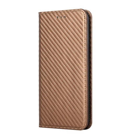 Чехол-книжки Carbon Fiber для Samsung Galaxy A54 - коричневый