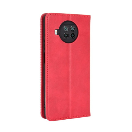 Чехол-книжка Magnetic Buckle Retro на Xiaomi Mi 10T Lite - красный