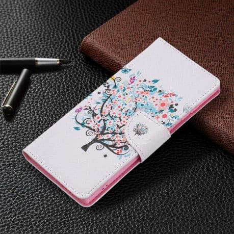 Чохол-книжка Colored Drawing Series Samsung Galaxy S22 Ultra 5G - Tree