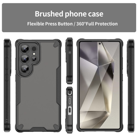 Противоударный чехол Armor Glaze PC Hybrid для Samsung Galaxy S25 Ultra 5G - черный