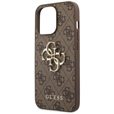 Оригінальний чохол Guess 4G Big Metal Logo для iPhone 14 Pro Max - brown