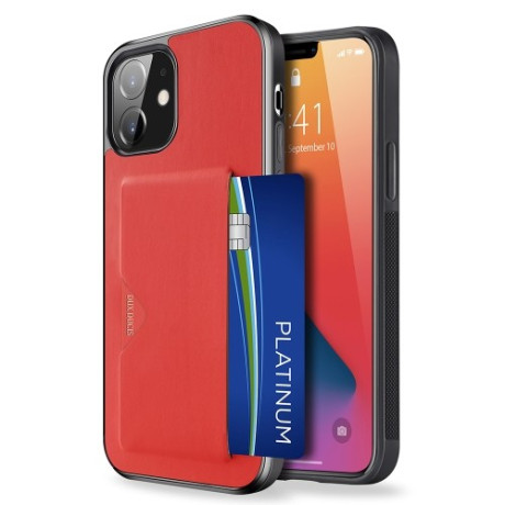 Чехол DUX DUCIS Pocard Series на iPhone 12/12 Pro - красный