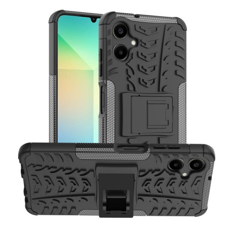 Протиударний чохол Tire Texture на Samsung Galaxy A06 4G - черный