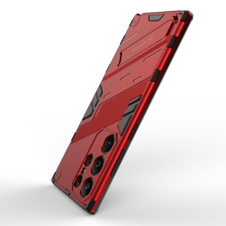 Противоударный чехол Punk Armor для Samsung Galaxy S23 Ultra 5G - красный