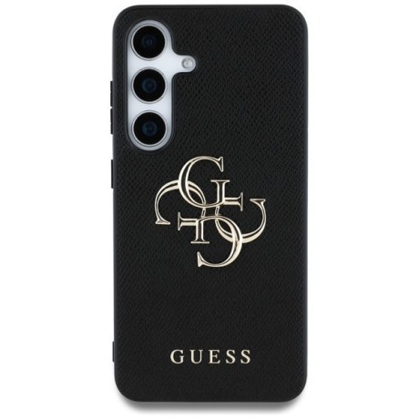 Оригінальний чохол Guess Grained Big 4G Logo Small Classic Logo для Samsung Galaxy S25 Plus - black