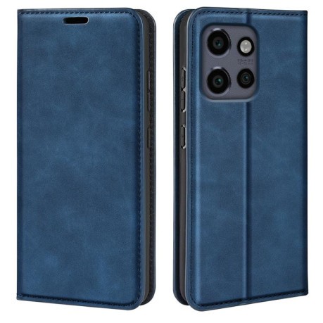 Чохол-книжка Retro Skin Feel Business Magnetic Motorola Moto Edge 50 Neo 5G - синій