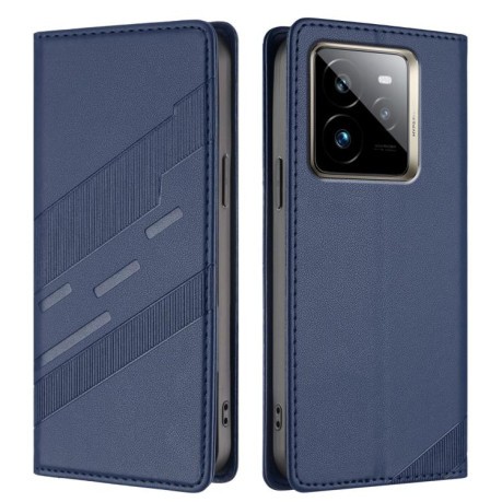 Чехол-книжка Embossed Multi-functional Wallet Retro Leather на Realme GT7 Pro - синий