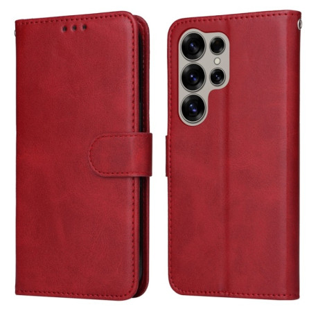 Чехол-книжка Stitching Calf Texture для Samsung Galaxy S25 Ultra 5G - красный