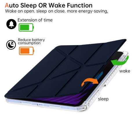 Чехол-книжка Clear Acrylic Demation Leather для Xiaomi Pad 7 / 7 Pro - синий
