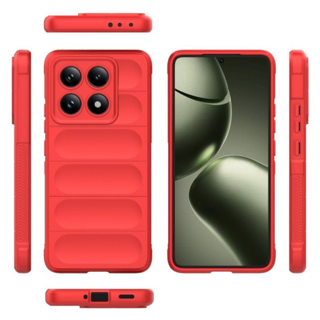 Силіконовий чохол Magic Flannel для Xiaomi 14T 5G Global - червоний