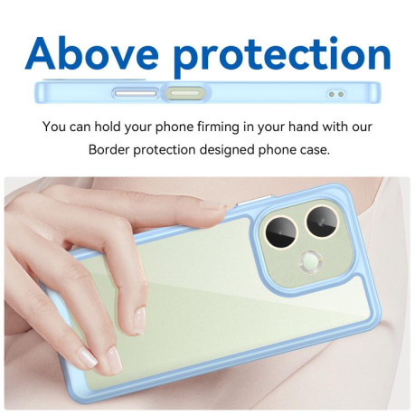 Противоударный чохол Colorful Acrylic Series для OPPO A5 Pro 4G - синий
