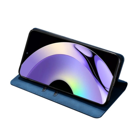 Чехол-книжка Retro-skin Business Magnetic на Realme 10 Pro 5G - синий