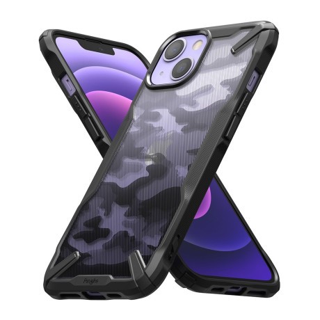 Оригинальный чехол Ringke Fusion X Design durable на iPhone 13 mini - Camo black
