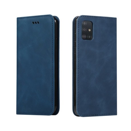 Чехол- книжка Retro Skin Feel Business Magnetic на Samsung Galaxy А51 - синий