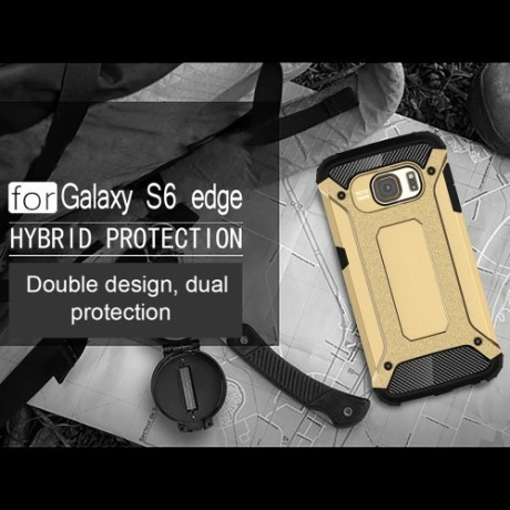 Протиударний Чохол Rugged Armor Gold для Samsung Galaxy S6 Edge / G925