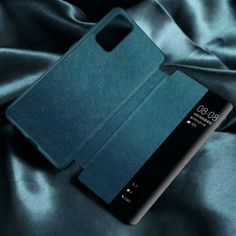 Чехол-книжка Side Window View на Samsung Galaxy A02s - черный