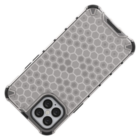 Противоударный чехол Honeycomb на iPhone 12/12 Pro - белый