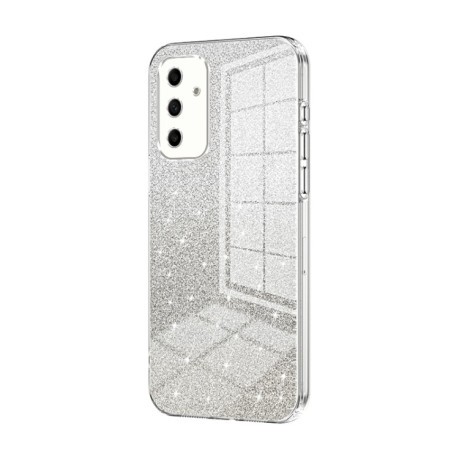 Ударозахисний чохол Gradient Glitter Powder Electroplated для Samsung Galaxy A05s - сріблястий