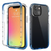 Чохол протиударний Two-color Gradual Change для iPhone 13 mini - синій