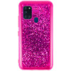 Ударозахисний чохол Sparkle Glitter для Samsung Galaxy A21s - пурпурно-червоний