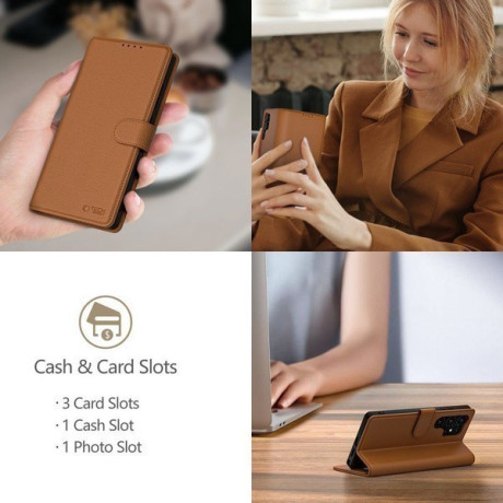 Чехол-книжка Tech-Protect Wallet для Samsung Galaxy A56 5G - Brown