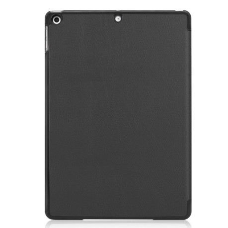 Чехол Custer Texture Three-folding Sleep/Wake-up на iPad 9/8/7 10.2 (2019/2020/2021) Черный