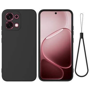 Силиконовый чехол Solid Color Liquid Silicone на OPPO F31 5G / A6 Pro 5G / 4G — черный